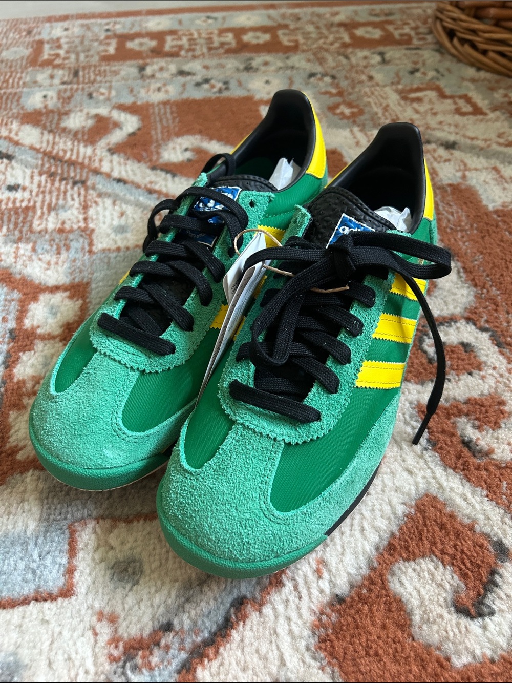 NWT Adidas SL 72 Green/Black/Yellow. Men’s 7 Women’s 8.5 EU 40 - Picture 3 of 8